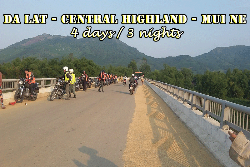 Easy rider dalat tour to Central Highland to Muine in 4 days